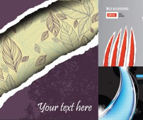 Tearing of paper backgrounds art