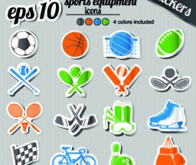 Icons stickers vector 04