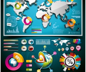 Vectors Infographics elements set 01