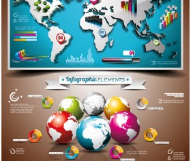 Vectors Infographics elements set 02