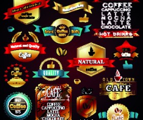 Vintage Label food vector 02