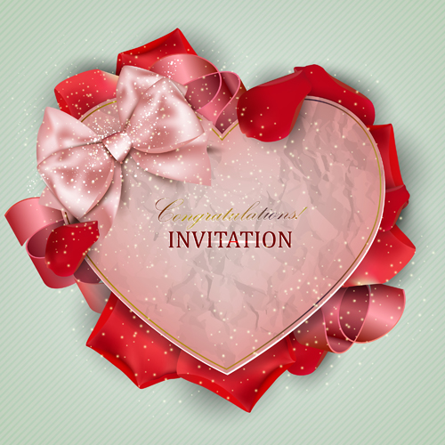 Love and romantic Invitation cards 01