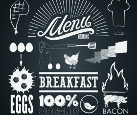 Black Style Menu vector 01