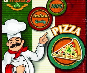 Retro Menu vector template 05