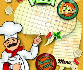 Retro Menu vector template 06