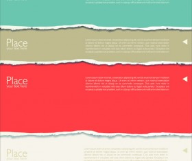 Colored Torn Paper Backgrounds 01