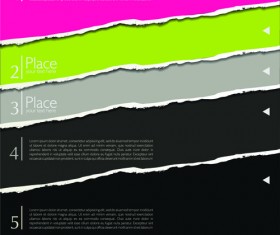 Colored Torn Paper Backgrounds 05