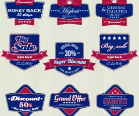 Retro High quality labels 03