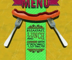 Retro cafe and restaurant menu 06