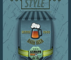 Retro cafe and restaurant menu 04