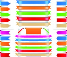 Different colored Ribbon vector