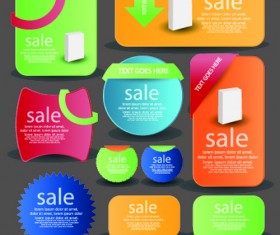 Vintage Shopping web banner vector 01