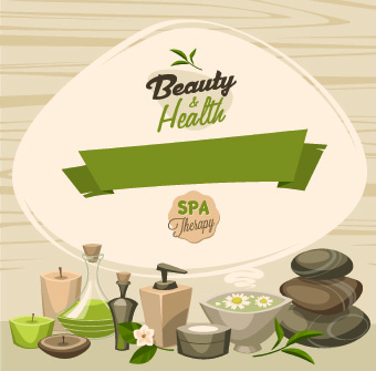 Download Spa therapy and beauty vector 02 free download