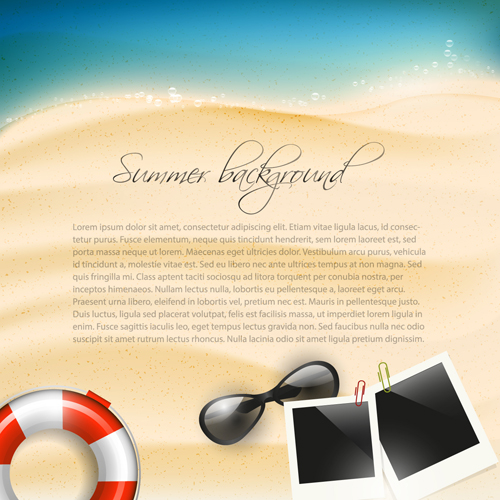 Summer Vacation backgrounds vector 05