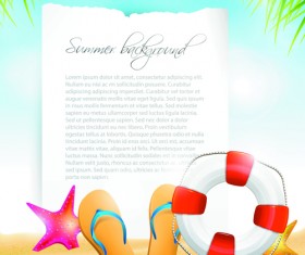 Summer Vacation backgrounds vector 06