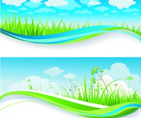 Summer blue sky banner 01
