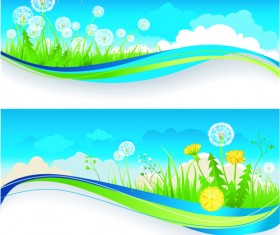 Summer blue sky banner 02