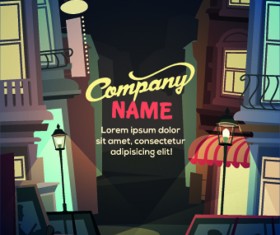 Street advertising billboard vector 01