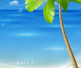 Beautiful Tropical Backgrounds vector 02