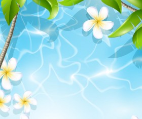 Beautiful Tropical Backgrounds vector 04