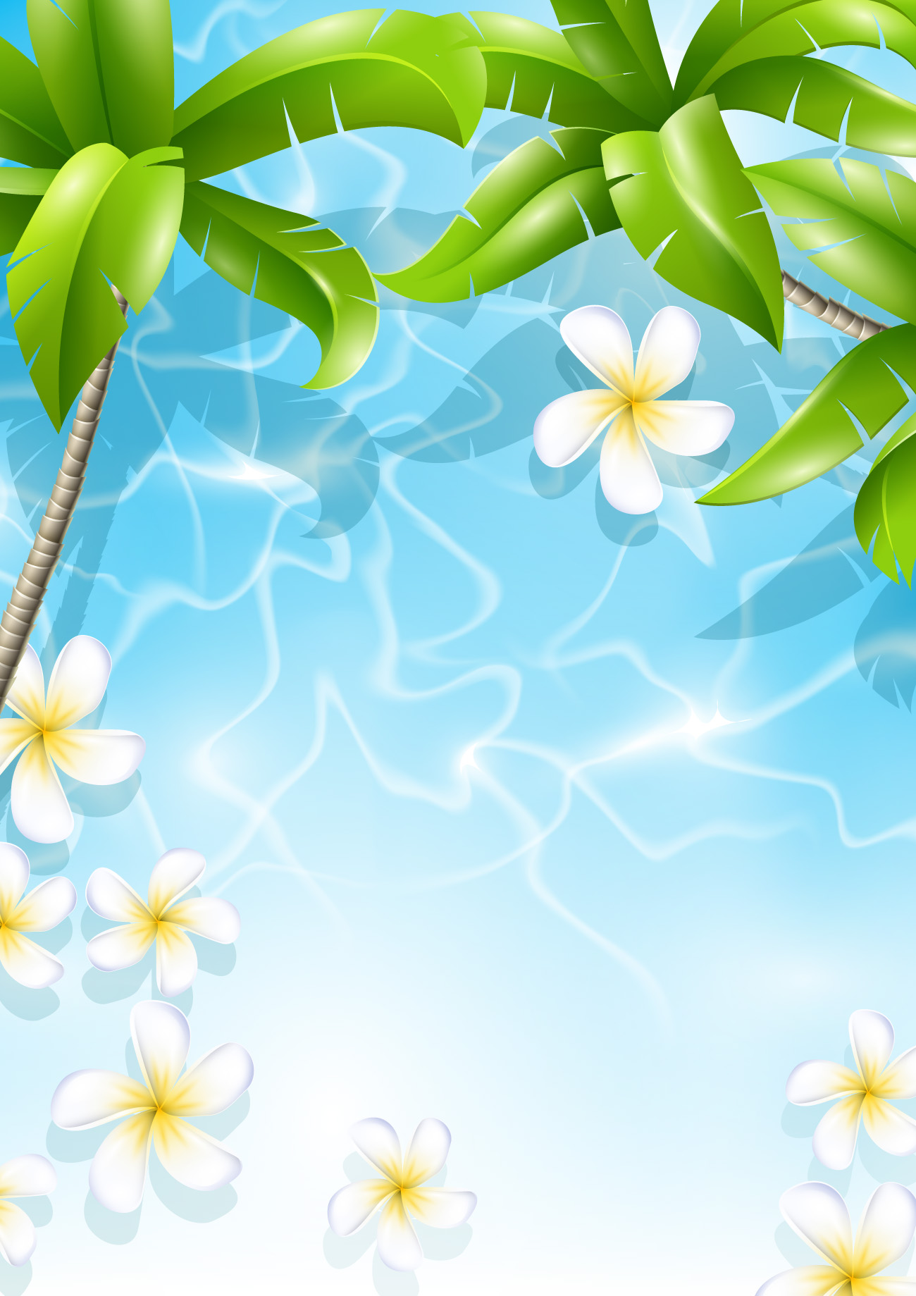 Beautiful Tropical Backgrounds vector 04