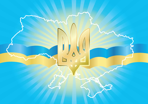 Different Ukraine symbols vector 02