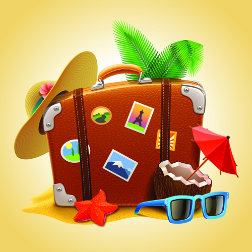 Vacation design vector backgrounds 03