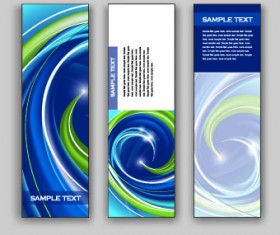 Shiny Vertical banner vector 01