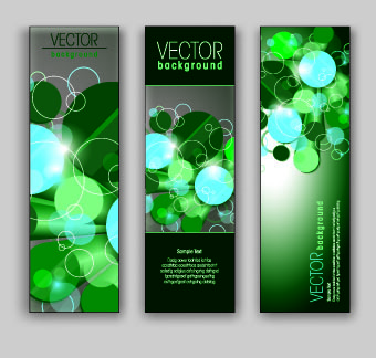 Shiny Vertical banner vector 03