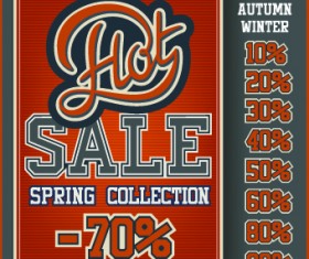 Sale poster design elements vector 03