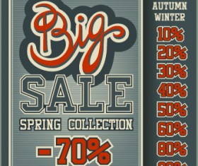 Sale poster design elements vector 04