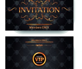 Luxury VIP invitation cards 03