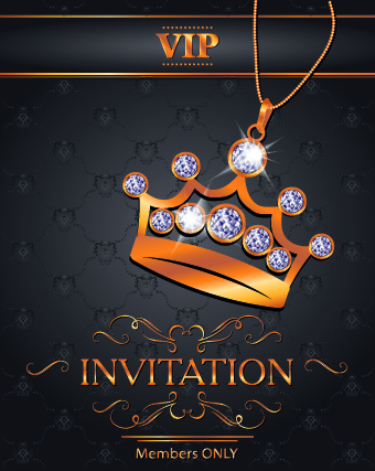 Luxury VIP invitation cards 04