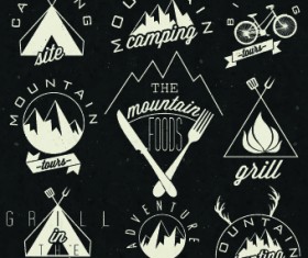 Restaurant and cafe logos design vector 02