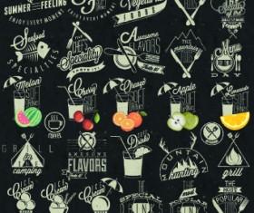 Restaurant and cafe logos design vector 05