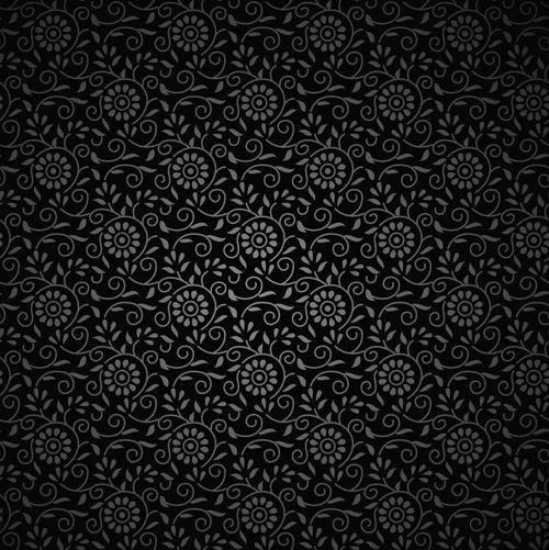 Black floral backgrounds 01