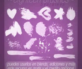 Eighteen Photoshop Brushes