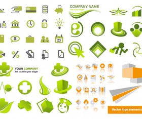 Simple graphical icons vector