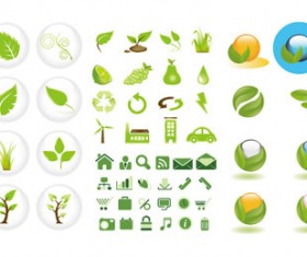 Elements of flower pattern background art vector