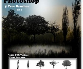 Tree Brush Set Photoshop Brushes
