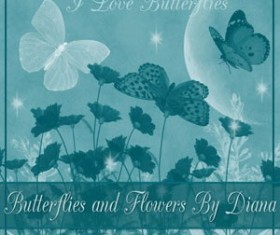 Butterfly and Flower Photoshop Brushes