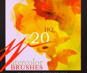 Watercolor Brushes Set  Photoshop Brushes