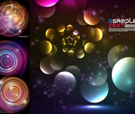 Abstract colored circular background art