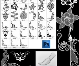 Floral Ornament Frames Photoshop Brushes