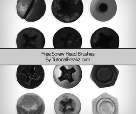 Screw Head Photoshop Brushes