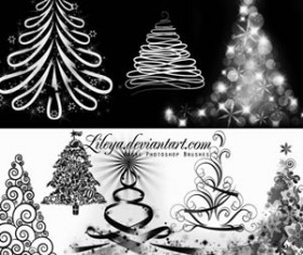 Christmas Tree Photoshop Brushes