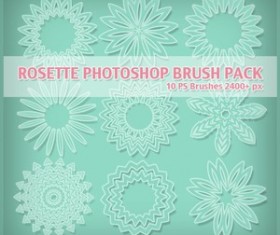 Free Rosette Photoshop Brushes