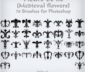 Medieval Flowers Brushes Photoshop Brushes