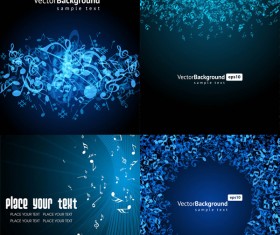 music key blue background