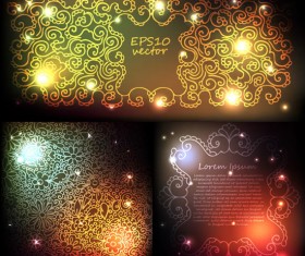 Brilliant light effect decorative pattern background